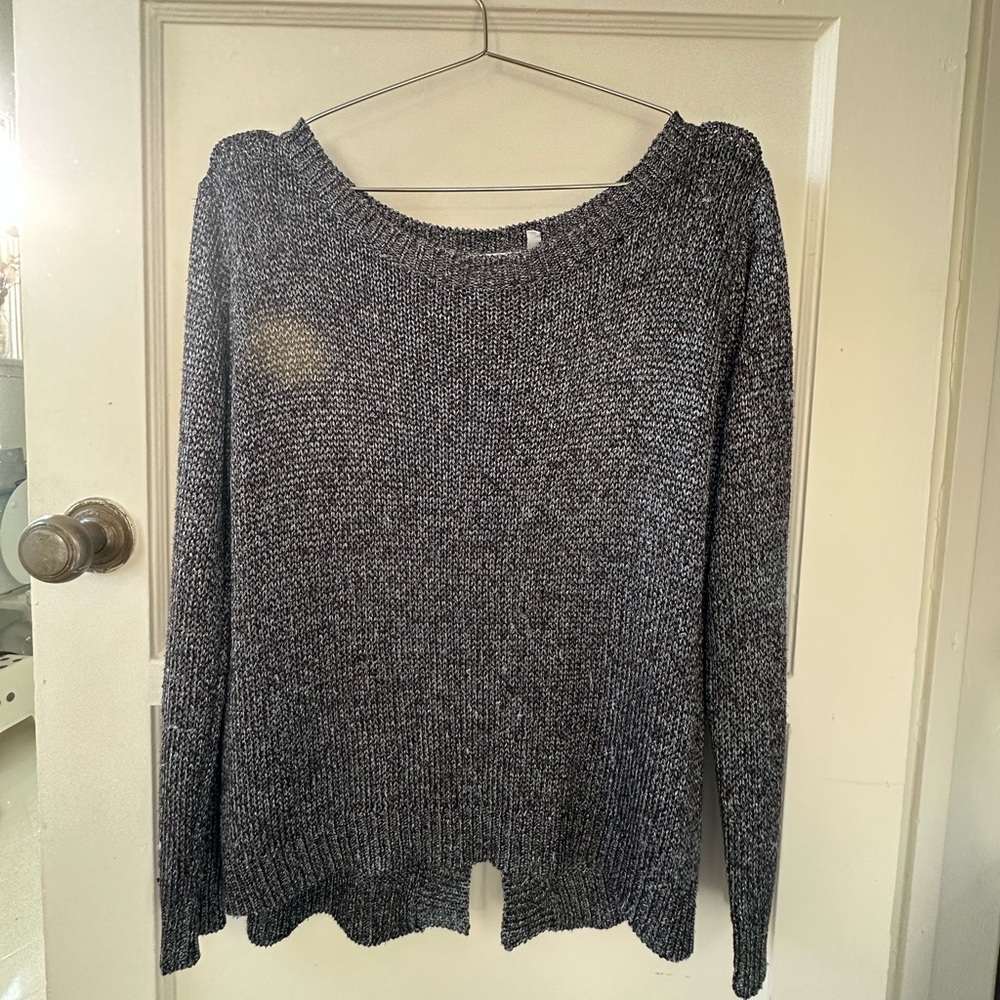 525 America Metallic Open Back Sweater 🪩